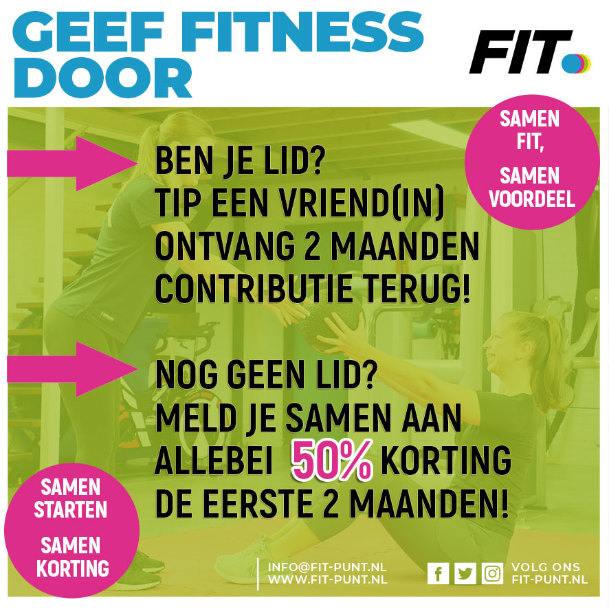 Geef fitness door - Fitpunt